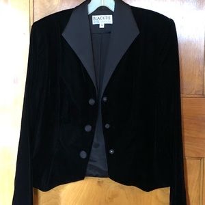 Vintage BlackTie Oleg Cassini Velvet Suit Jacket